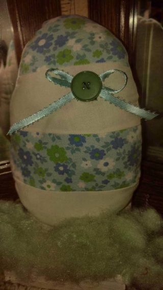 Primitive Feedsack Fabric Easter/spring Day Decoration photo