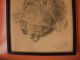 Rare 19th C French Little Girl Pencil Drawing - Signed / Dated L.  Labiche 1877 Victorian photo 6