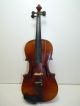 Vintage/antique Full Size 4/4 Scale German Strad Copy Violin W/ Old Coffin Case String photo 3
