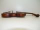 Vintage/antique Full Size 4/4 Scale German Strad Copy Violin W/ Old Coffin Case String photo 6