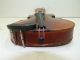 Vintage/antique Full Size 4/4 Scale German Strad Copy Violin W/ Old Coffin Case String photo 8