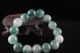 Natural 12mm Jade Jadeite Round Beads Stretchy Jade Bracelet 106 Bracelets photo 2