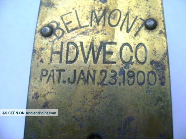 Antique Brass Hanging Store Scale Belmont Hdwe.  Co.  Dated 1900 Character Scales photo