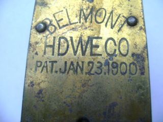 Antique Brass Hanging Store Scale Belmont Hdwe.  Co.  Dated 1900 Character photo