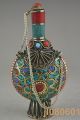 4.  1 Inch China Collectible Handwork Tibet Coral Turquoise Snuff Bottle Snuff Bottles photo 2