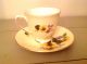 Vintage Elizabethan Tea Cup And Saucer Pale Yellow With Floral Design Cups & Saucers photo 8
