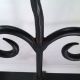 Vintage Heavy Wrought Iron 2 Pillar Candle Holder Twisted Scroll 4lbs Metalware photo 2