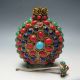 Tibet Old Handwork Turquoise Coral Beads Snuff Bottle Snuff Bottles photo 4
