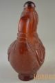 Collectible China Handwork Amber Carving Horse Snuff Bottle Snuff Bottles photo 2