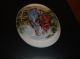 Hand Painted Porcelain Oval Tile Inset Victorian Love Story Romance Scene Signed Tiles photo 4