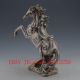 Tibetan Silver Silver Copper Hand - Carved Statue Gallop Horse W Madaochenggong Other Antique Chinese Statues photo 1