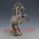 Tibetan Silver Silver Copper Hand - Carved Statue Gallop Horse W Madaochenggong Other Antique Chinese Statues photo 3