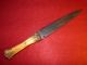 Large 1830 ' S Indian Trade Dag Knife Sheffield I&h Sorby Buffalo Lance Blade 19 