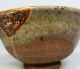 A290: Real Old Japanese Karatsu Pottery Ware Sake Cup With Tasteful Work. Glasses & Cups photo 1