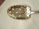 Whiting Sterling Silver Sifting Spoon Bead Pattern Dated 1898 & Name On Handle Flatware & Silverware photo 1