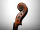 Vintage Old Antique 2 Pc Back Full Size Violin - String photo 1