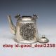 Chinatibet Silver And Copper Hand - Carved Magpie & Peony Teapot W Kangxi Mark Teapots photo 4