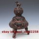 Chinese Red Bronze Handwork Incense Burner & Hollow Out Lid W Qing Dynasty Incense Burners photo 1