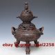 Chinese Red Bronze Handwork Incense Burner & Hollow Out Lid W Qing Dynasty Incense Burners photo 2