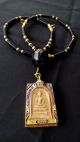 Thai Amulet Necklace Phra Somdej Real Silver Plated Gold 24k Case,  Biakae Takrut Necklaces & Pendants photo 8