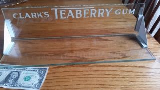 Old Clark ' S Teaberry Gum Glass Store Display & Sign photo