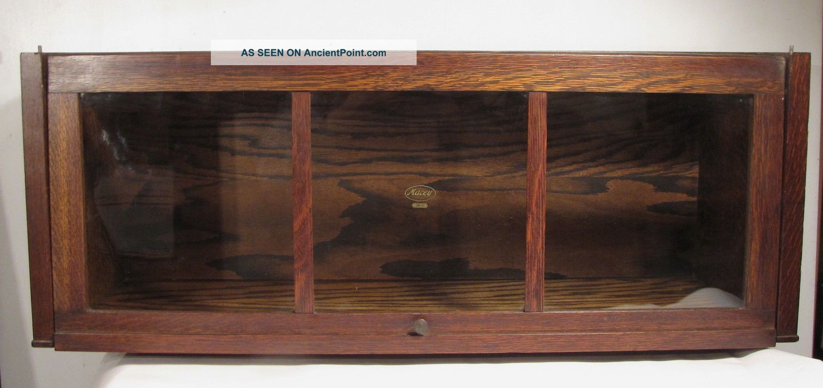 Antique Macey 34 - 11 Quartered Oak Mission Barrister Bookcase Section 1900-1950 photo
