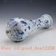 Chinese Blue And White Porcelain Hand - Painted Children Vase W Qianlong Mark Vases photo 4