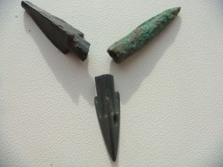 Ancient Bronze Arrowheads photo