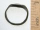 Ancient Old Viking Bronze Runic Ring (fbb01) Viking photo 1