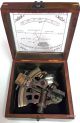 Artshai 5 Inch Size Nautical Sextant With Wooden Box.  Decor And Gifting Sextants photo 2