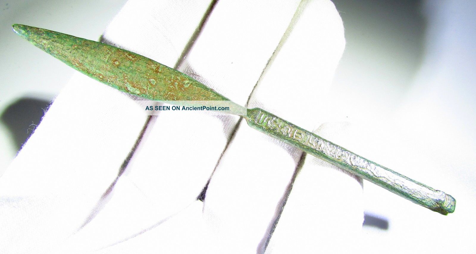Rare Ancient Roman Bronze Engraved Medical Tool - Scalpel - 