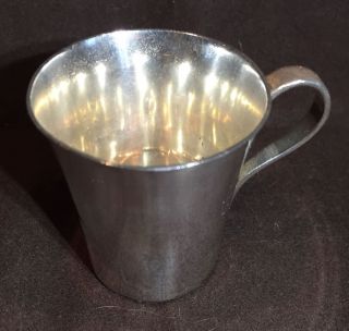 Vintage Tiffany & Company Tapered Sterling Silver Baby Cup 22499 No Monogram photo