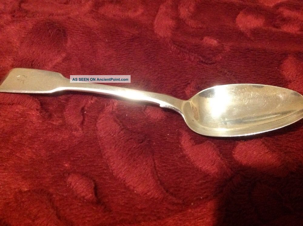 1845 Sterling Silver Soup Spoon 6 5/8 