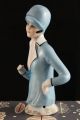 Antique Bisque German Half Doll Roaring 20 ' S Figurine Art Deco Flapper Arm Away Pin Cushions photo 1