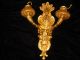 2 Antique Italian Gold Bronze Wall Sconce Chandeliers, Fixtures, Sconces photo 4