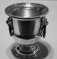 Vintage Viners Silver Plate Miniature Ice Bucket With Lions Head Handles Other Antique Silverplate photo 1