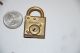 Yale & Town Mfg.  1617 Small Brass Padlock Locks & Keys photo 1