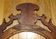 Antique Victorian Crest Carved Arched Oak Wood Vtg Distressed Mirror Pediment Pediments photo 4