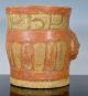 Ancient Pre - Columbian Mayan Guatemalan Carved Wind God Vase 600 Ad – 850 Ad The Americas photo 2