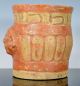 Ancient Pre - Columbian Mayan Guatemalan Carved Wind God Vase 600 Ad – 850 Ad The Americas photo 3