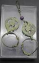 Medieval Decorated Bronze Earrings 12th - 13th Century Ad Other Antiquities photo 1