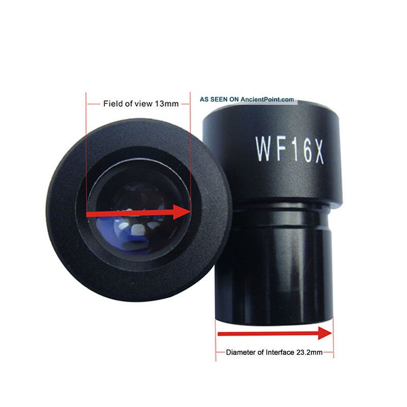 2pc16x Biological Microscope Eyepiece Lens 13mm Field Of View Microscope Parts Microscopes & Lab Equipment photo