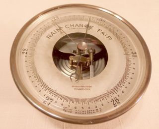 C1910 Riggs & Brother Philadelphia Tycos Aneroid Barometer 5 1/4 