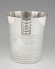 French Art Deco Champagne Bucket Luc Lanel For Christofle,  1930 Other Antique Silverplate photo 2