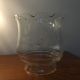 Reproduction Victorian Clear Ribbed Glass Tulip Shape With Flowers N Bird Lamps photo 2