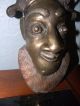 Antique Bamileke Cameroon Brass N ' Kang Hip Face Maskafrican - Tribal Other African Antiques photo 2