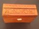 Vintage Hand Carved Wooden India Inlay Box Boxes photo 1