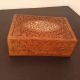 Vintage Hand Carved Wooden India Inlay Box Boxes photo 3