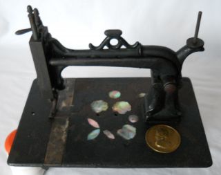 Antique 1870 Elias Howe Jr.  Treadle Operated Sewing Machine photo
