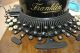 Antique Typewriter Franklin 7 W/ Metal Case Ecrire Escribir Typewriters photo 3